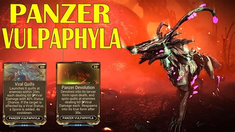 The <b>Vulpaphyla</b>'s Devolution mods are currently bugged as all hell. . Panzer vulpaphyla warframe